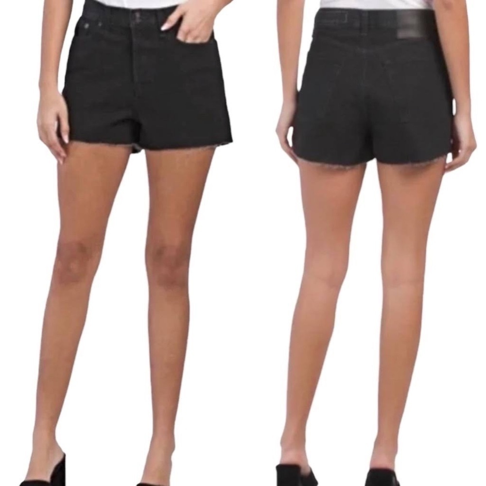 NEW RAG & BONE Black Maya High-Rise Shorts
